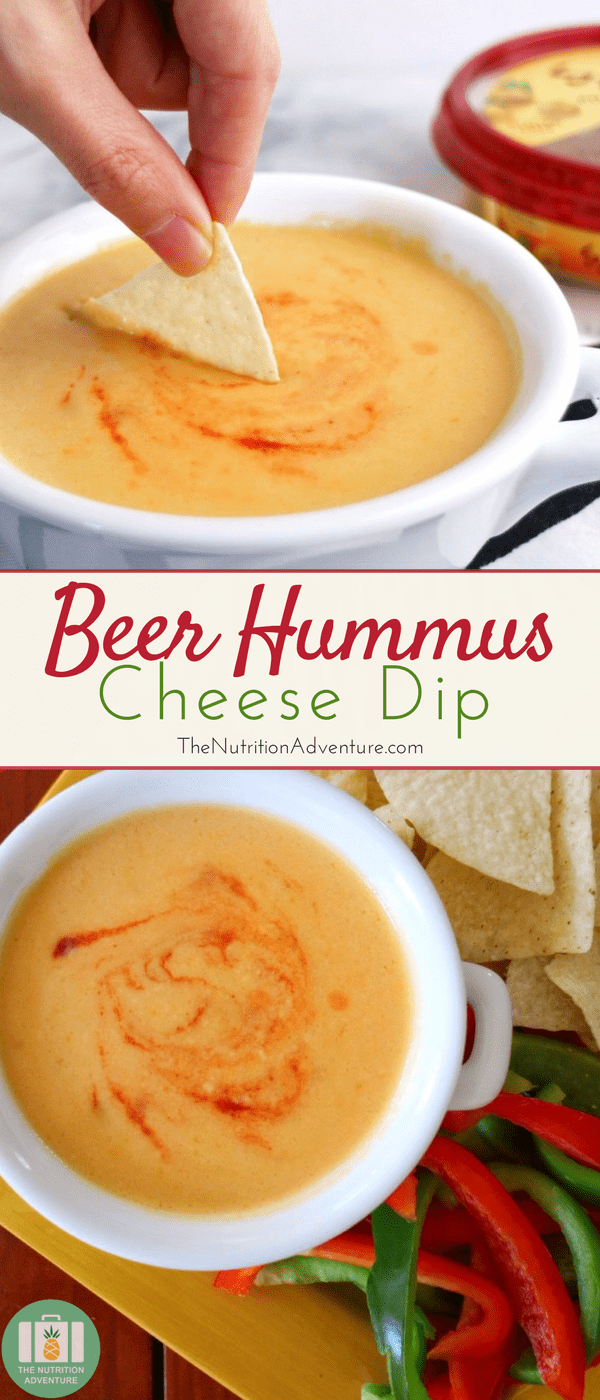 Beer Hummus Cheese Dip | The Nutrition Adventure
