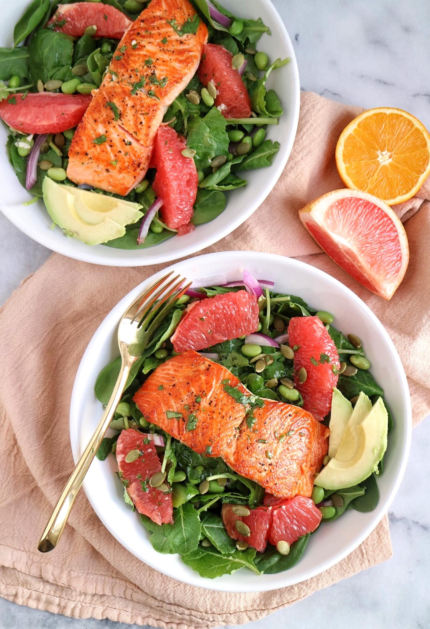 Grapefruit Salmon Salad