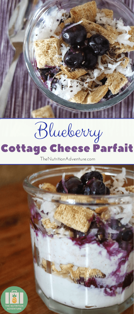 Blueberry Cottage Cheese Parfait