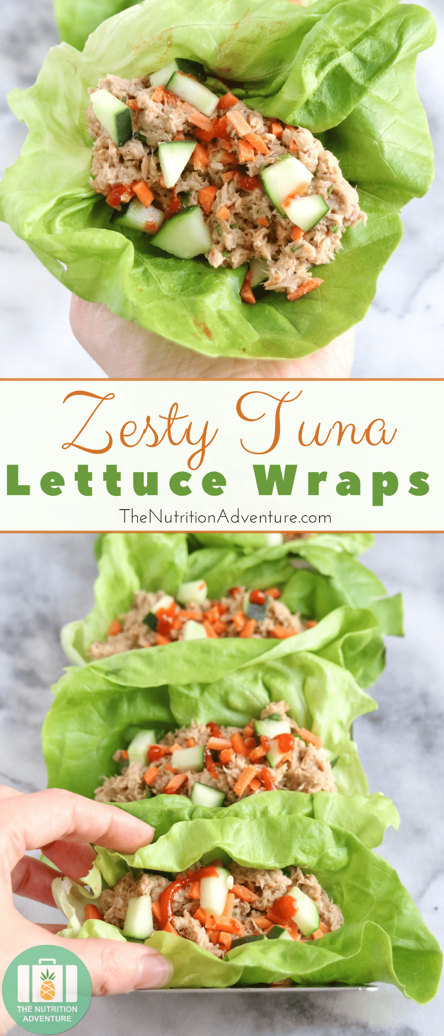 Zesty Tuna Lettuce Wraps | The Nutrition Adventure