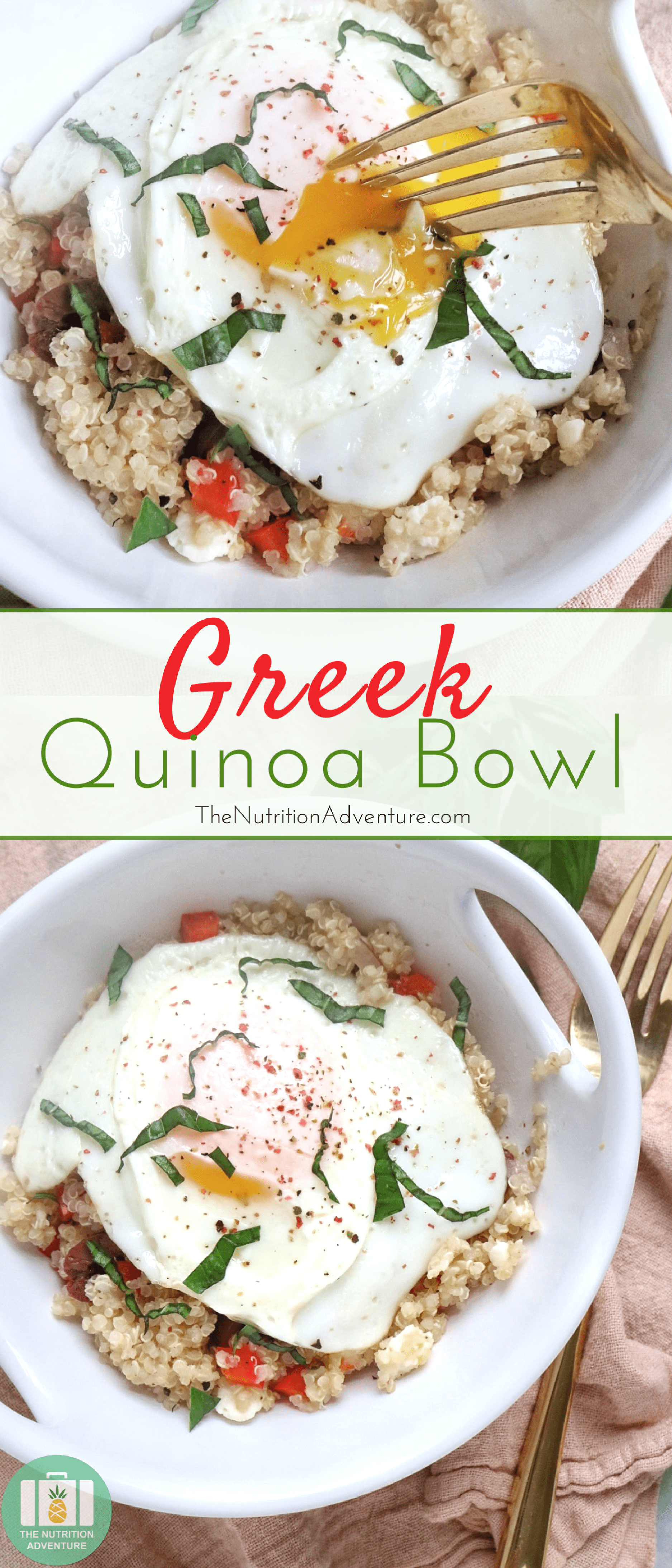 Greek Quinoa Bowl | The Nutrition Adventure