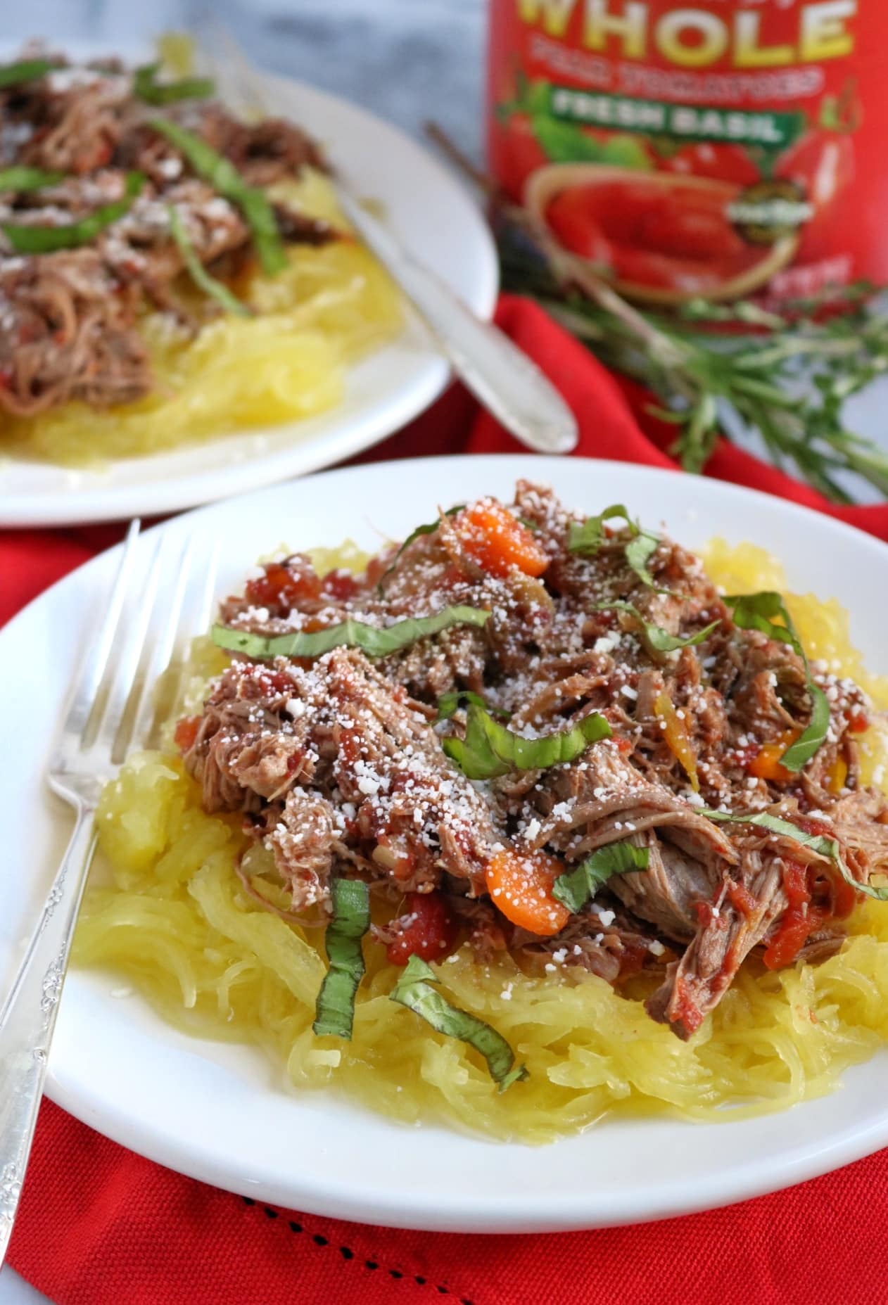 Beef Ragu over Spaghetti Squash | The Nutrition Adventure