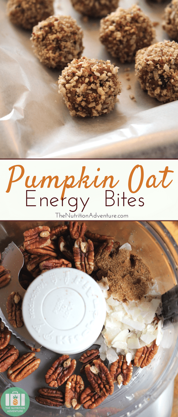 Pumpkin Oat Energy Bites | The Nutrition Adventure 