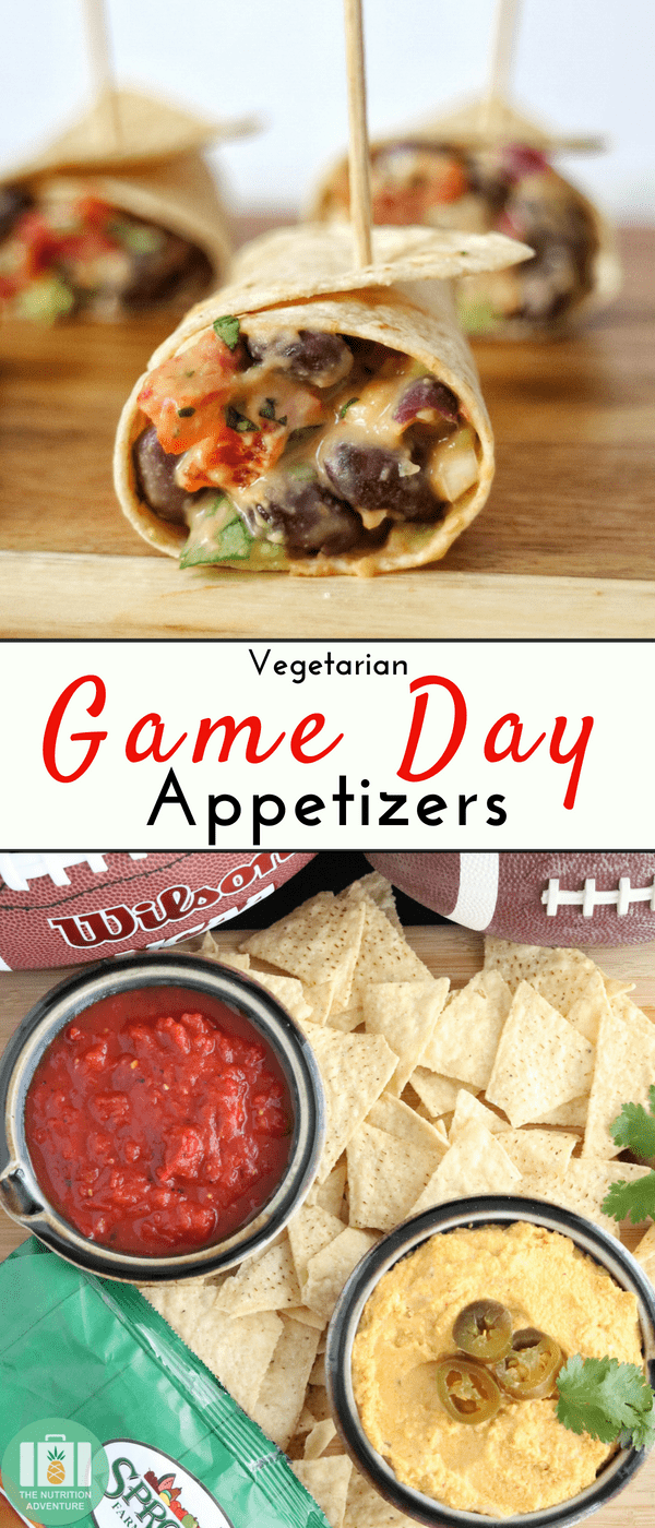 Vegetarian Game Day Appetizers | The Nutrition Adventure 