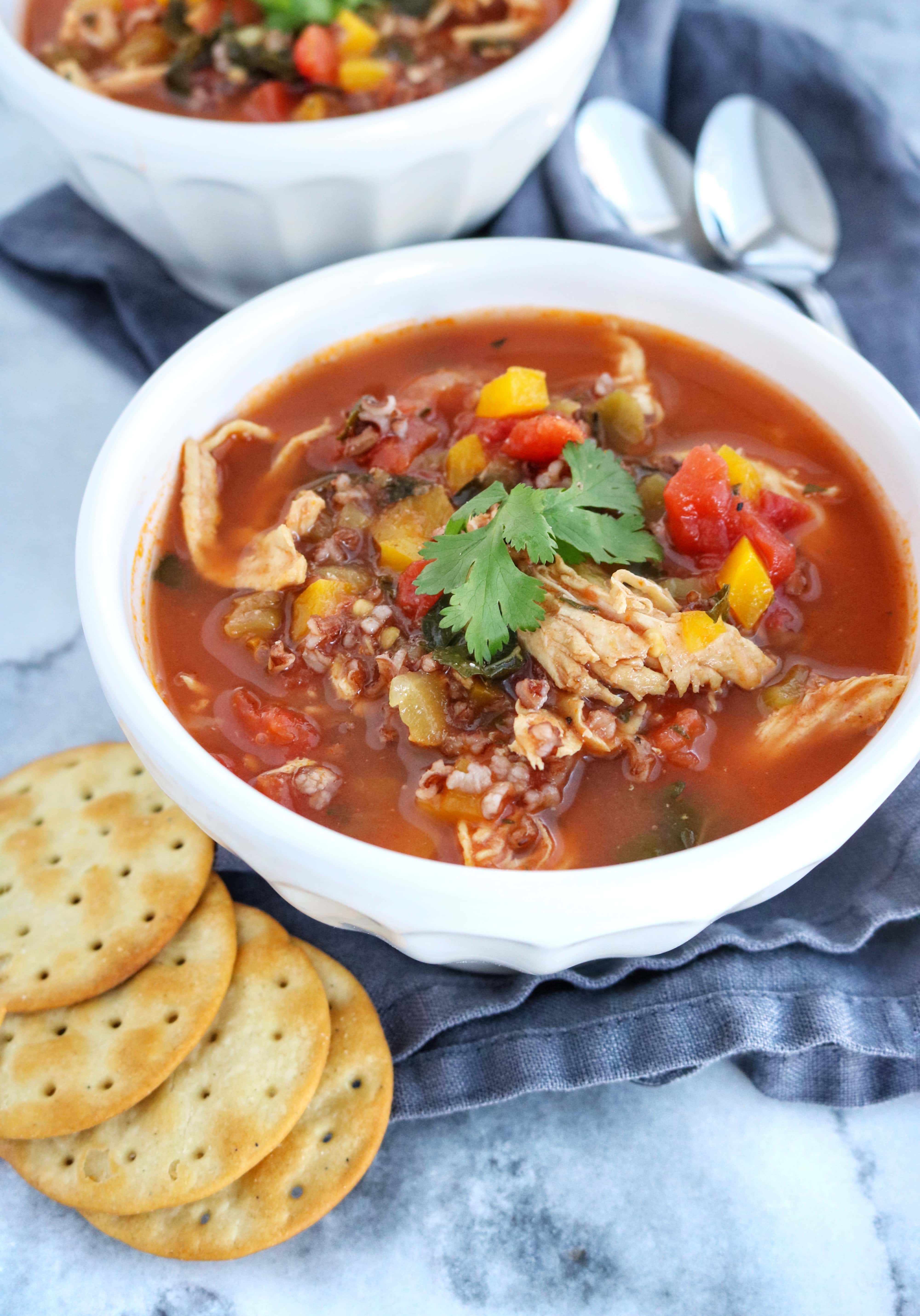 Mexican Chicken & Rice Soup