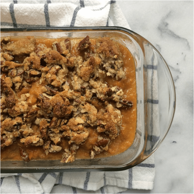 healthier sweet potato casserole
