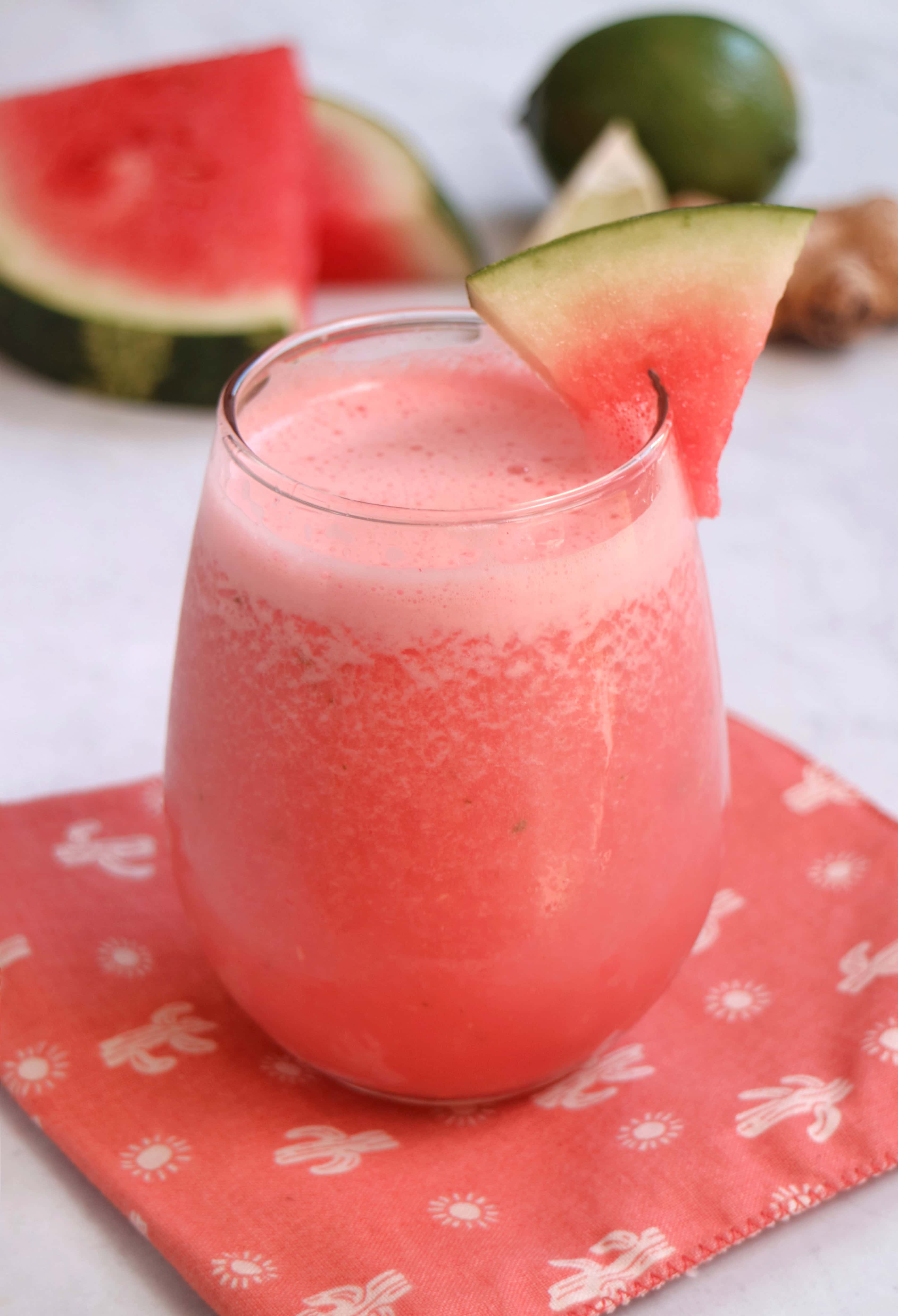 Watermelon Revitalizer beverage in a glass