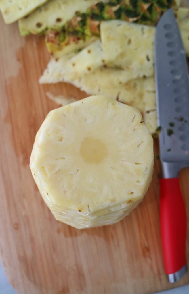 pineapple with skin removed