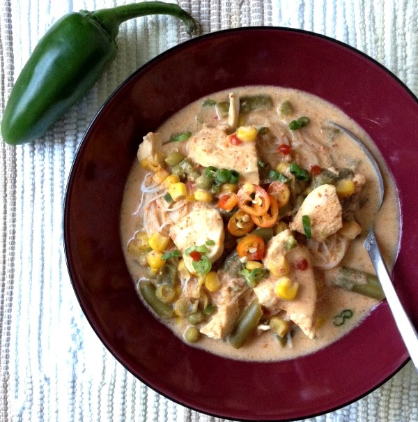 Thai Curry Chicken & Veggie Soup | The Nutrition Adventure