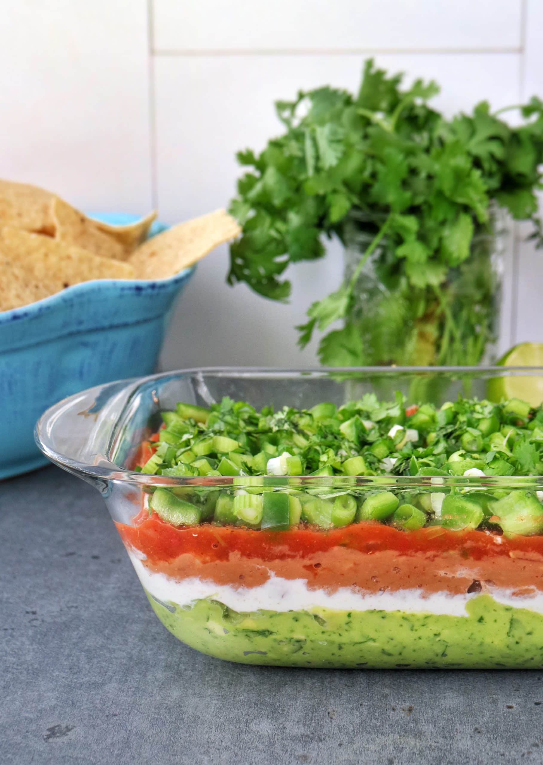 Healthier 7 Layer Dip » The Nutrition Adventure