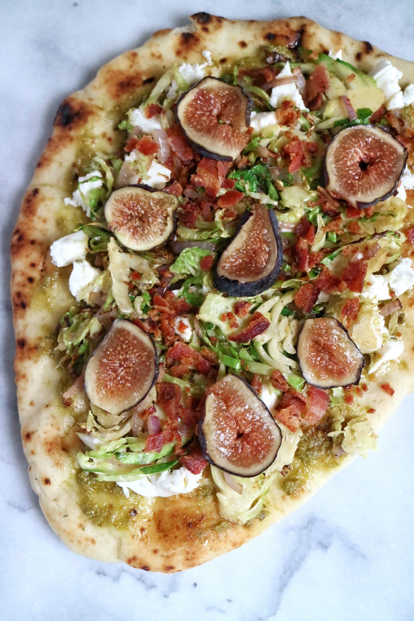 Brussels, Bacon, & Fig Pizza | The Nutrition Adventure