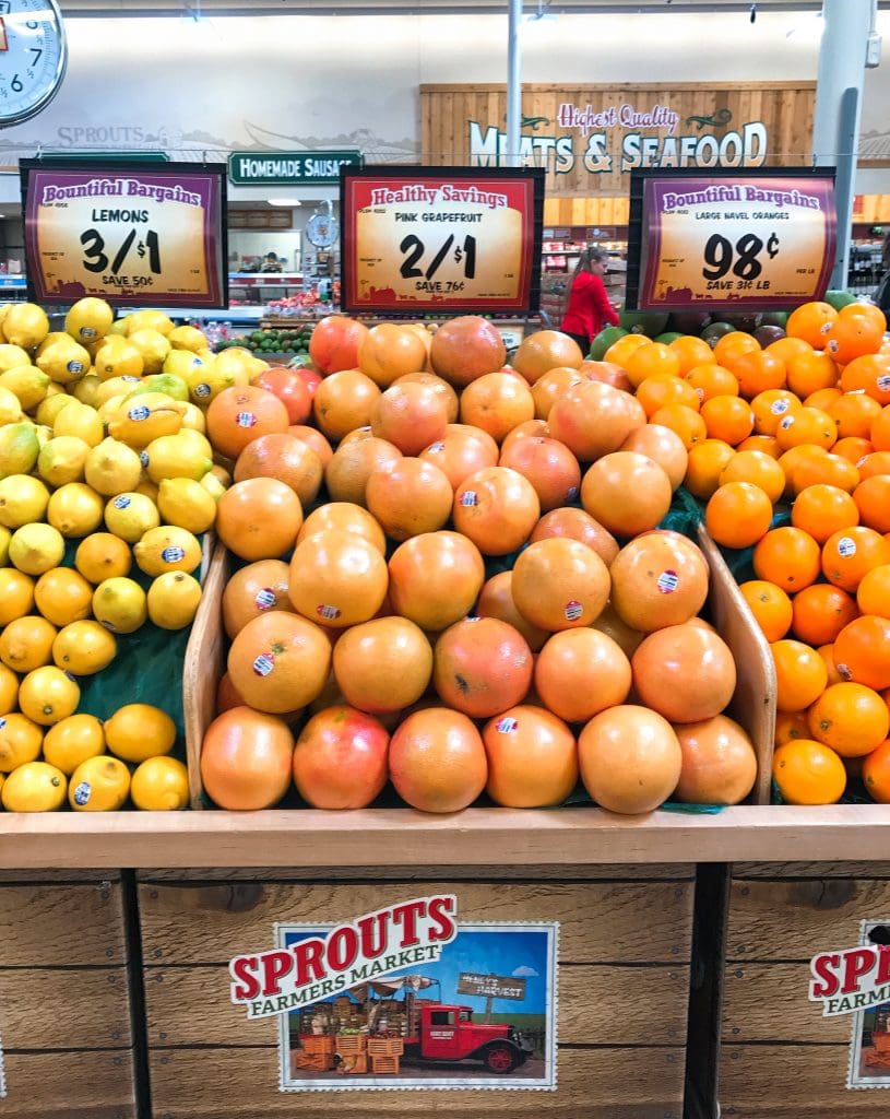 Sprouts Farmers Market citrus fruit section