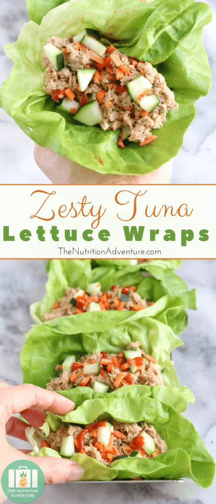Zesty Tuna Lettuce Wraps | The Nutrition Adventure