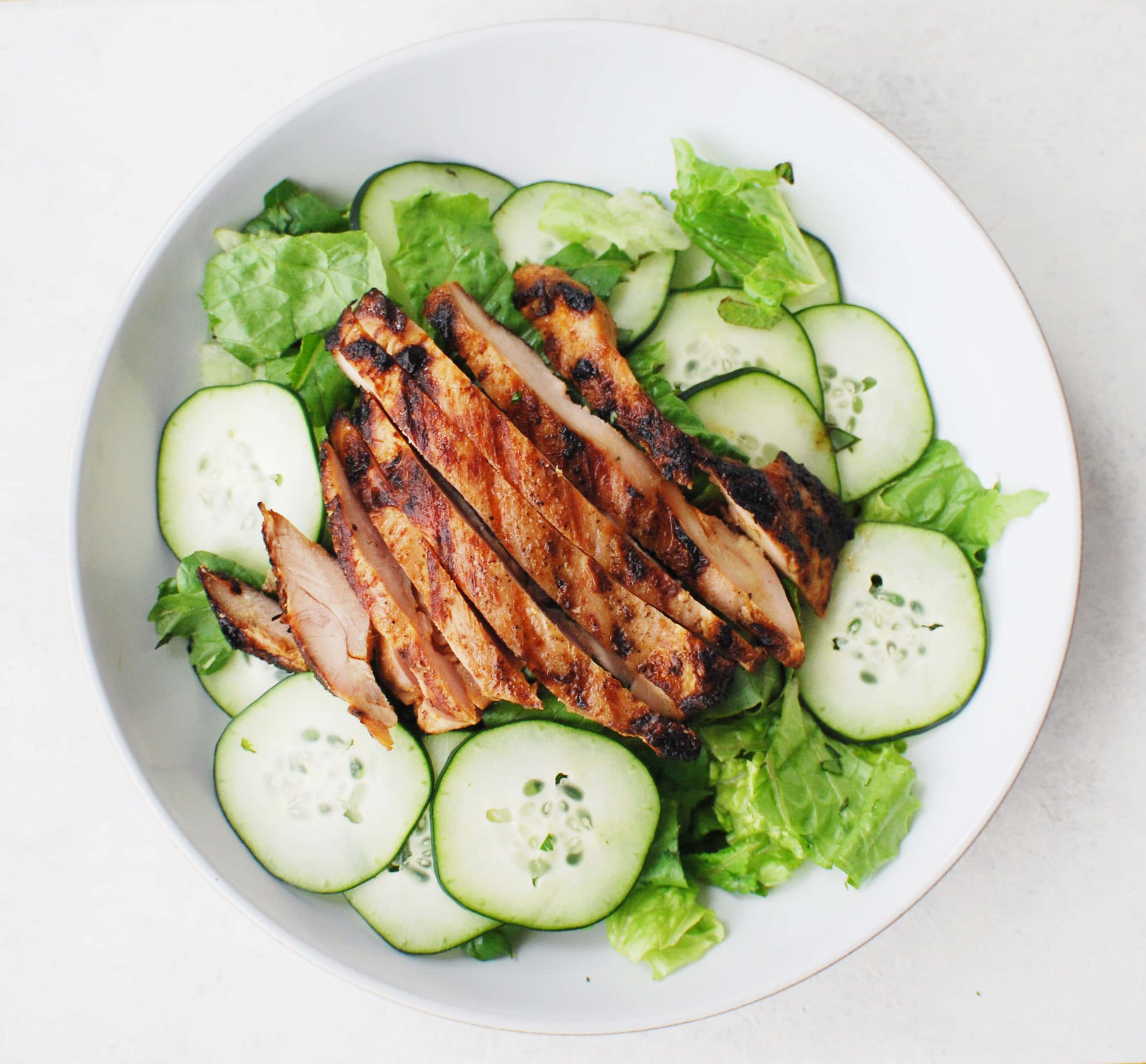 Thai-Style Herb Salad with Grilled Chicken