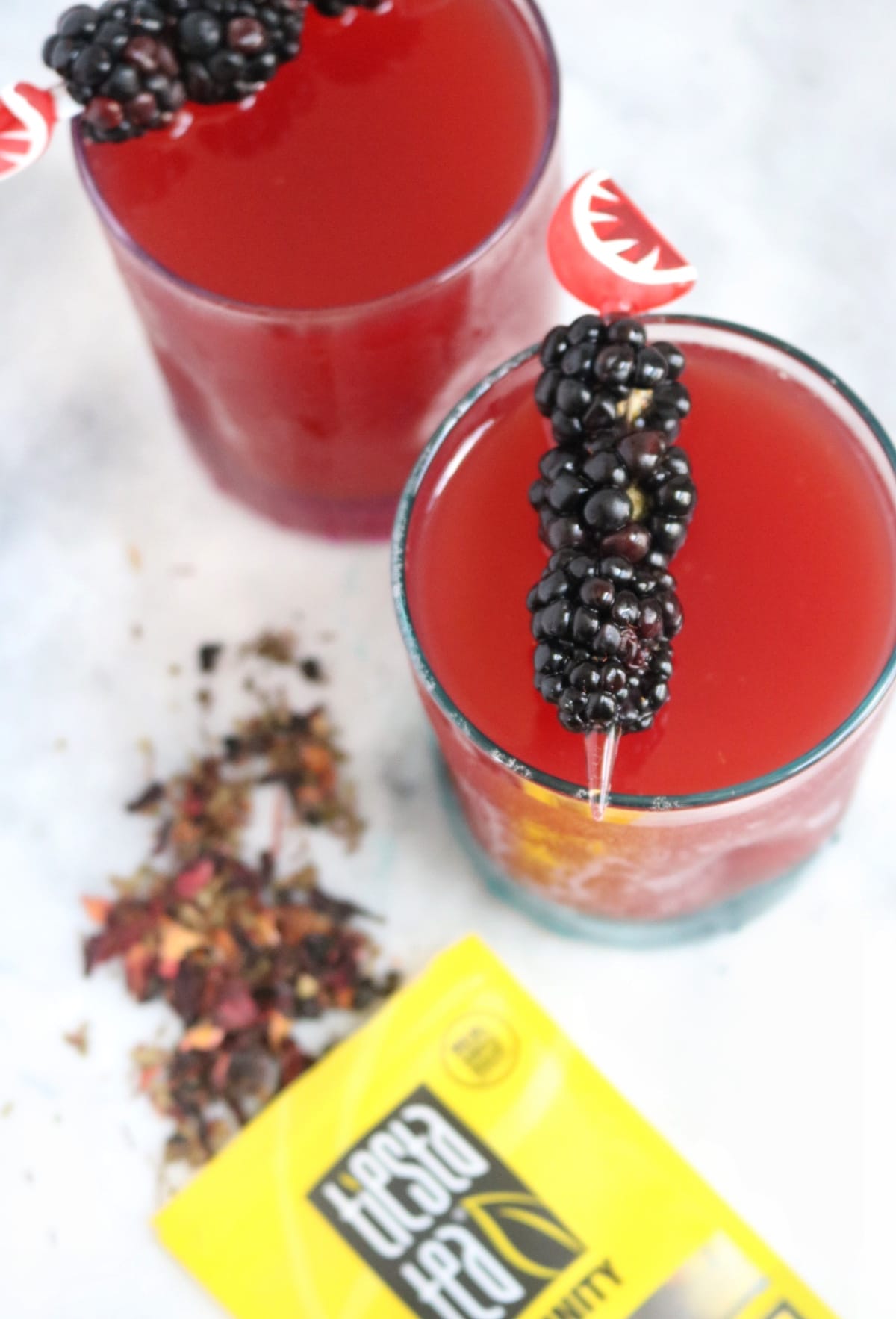 Watermelon Fireberry Tea with blackberries | The Nutrition Adventure