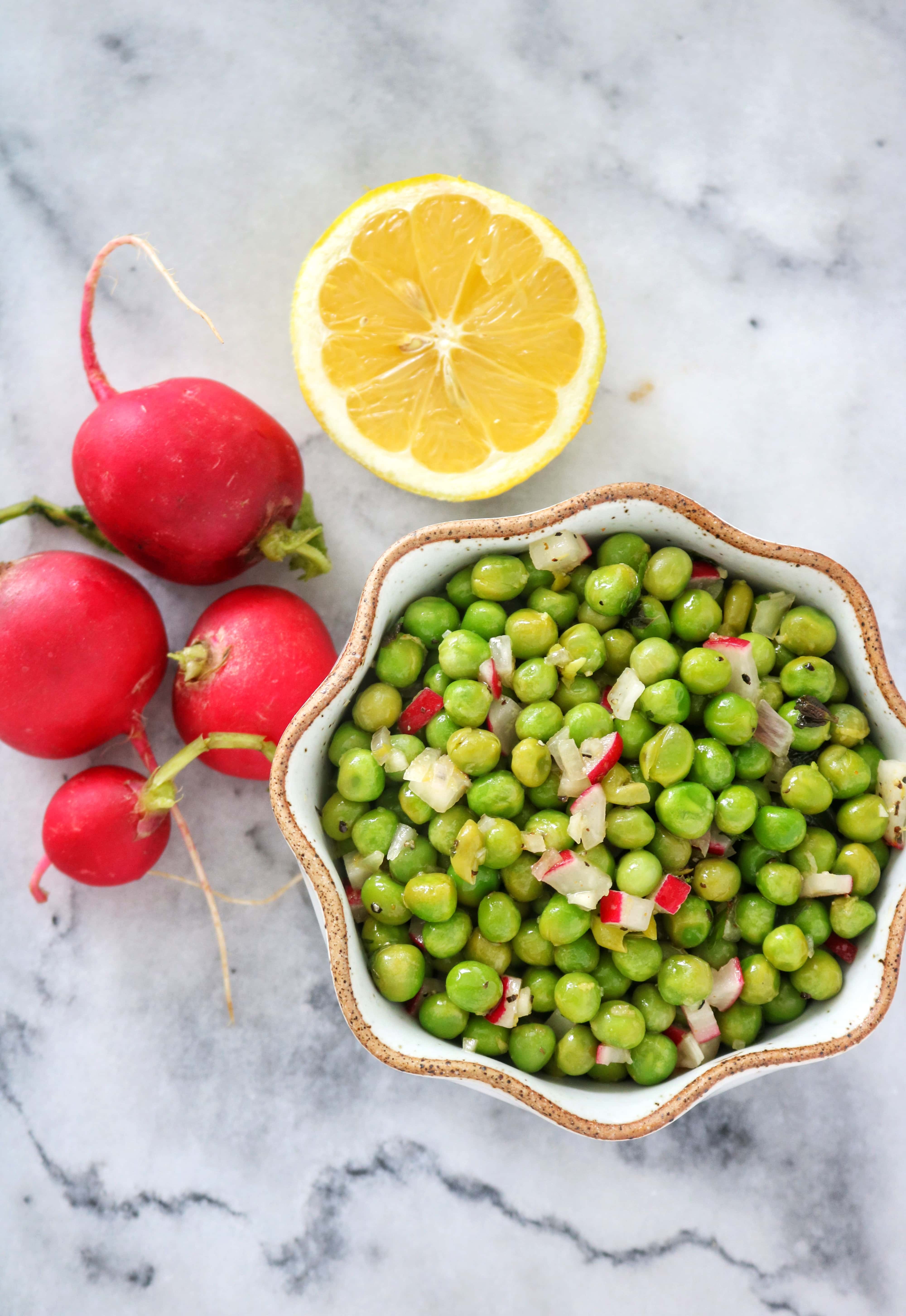 Healthy Pea Salad » The Nutrition Adventure