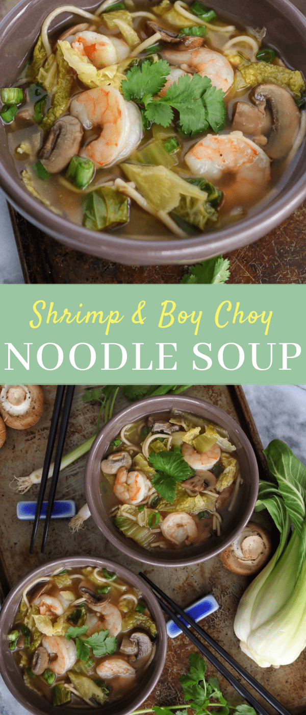 Shrimp & Bok Choy Noodle Soup