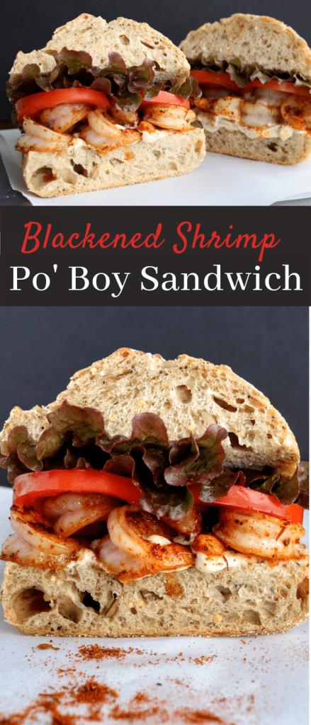 Blackened Shrimp Po' Boy