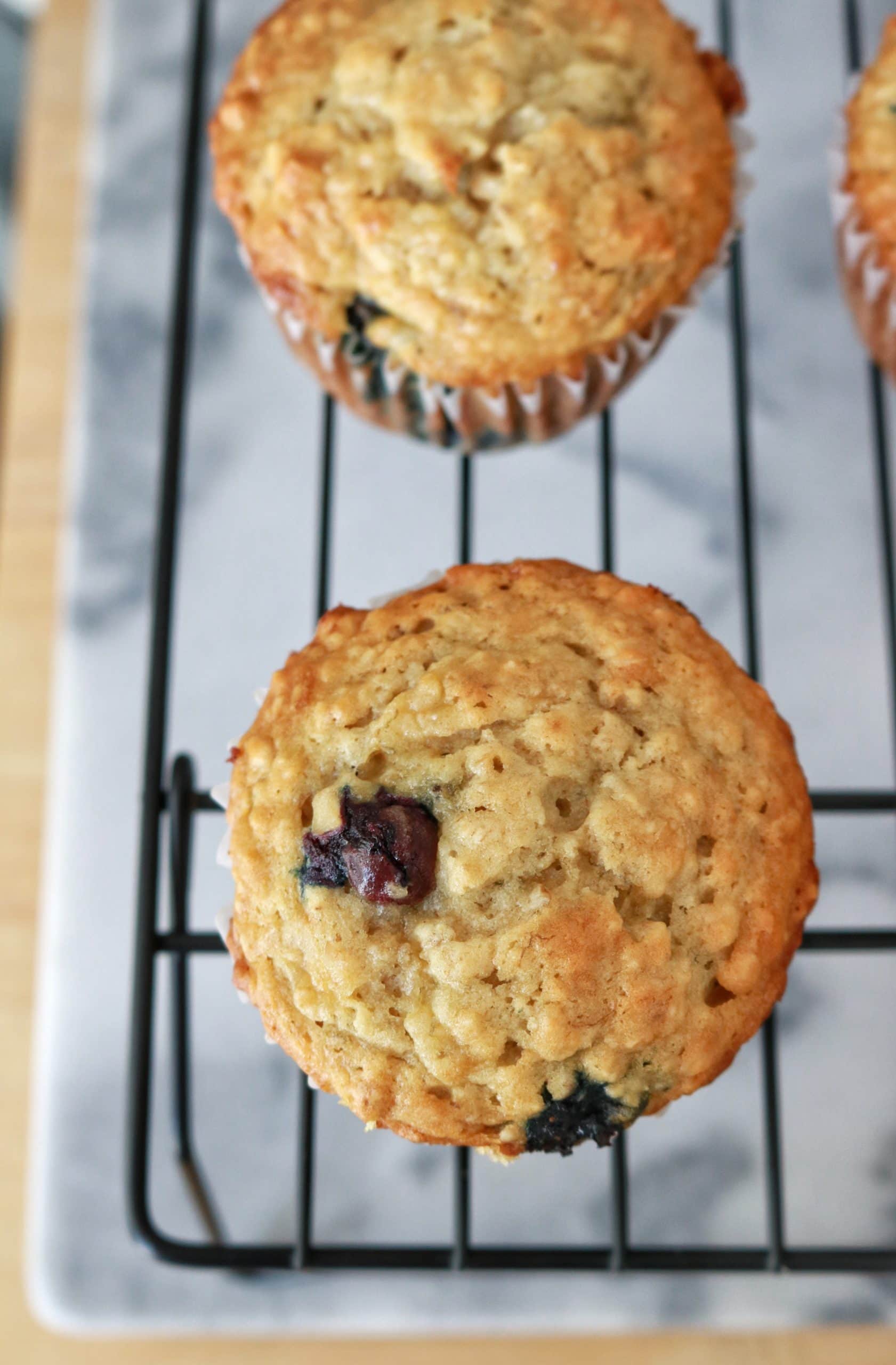 Blueberry Banana Oat Muffins | The Nutrition Adventure