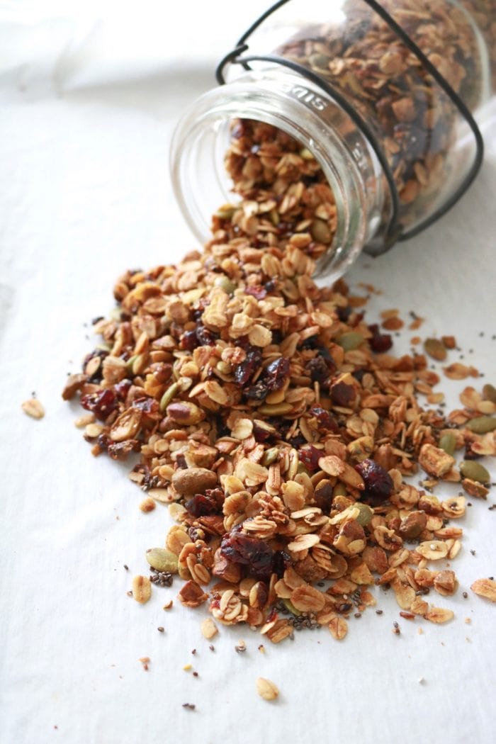 Pistachio Cranberry Granola | The Nutrition Adventure