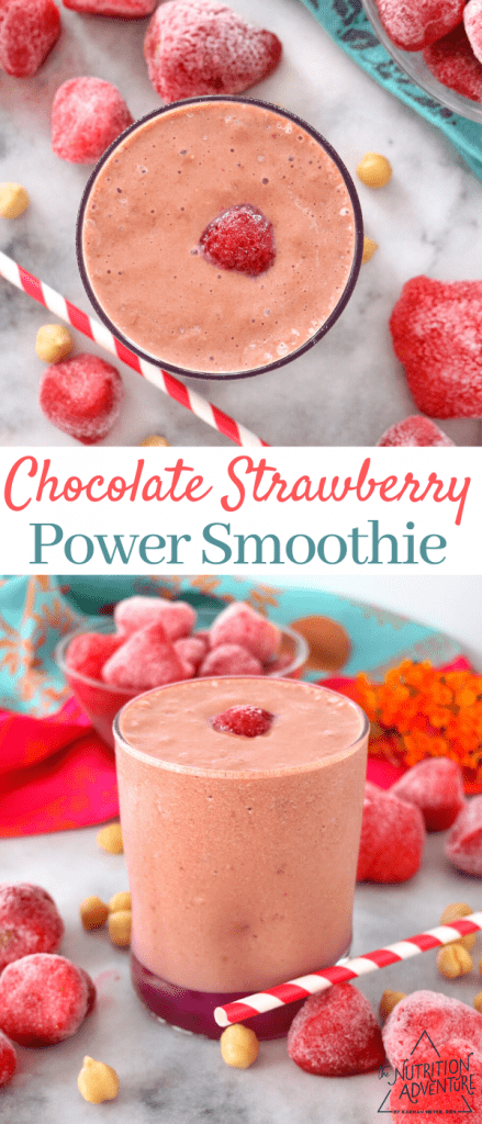 Chocolate Strawberry Power Smoothie